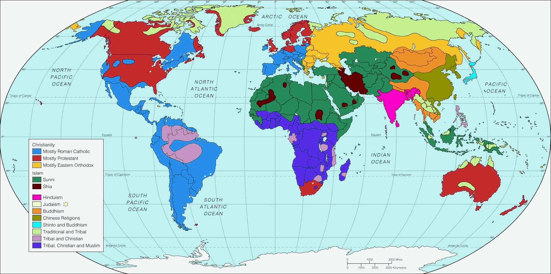Dünya Bölgeler Harita