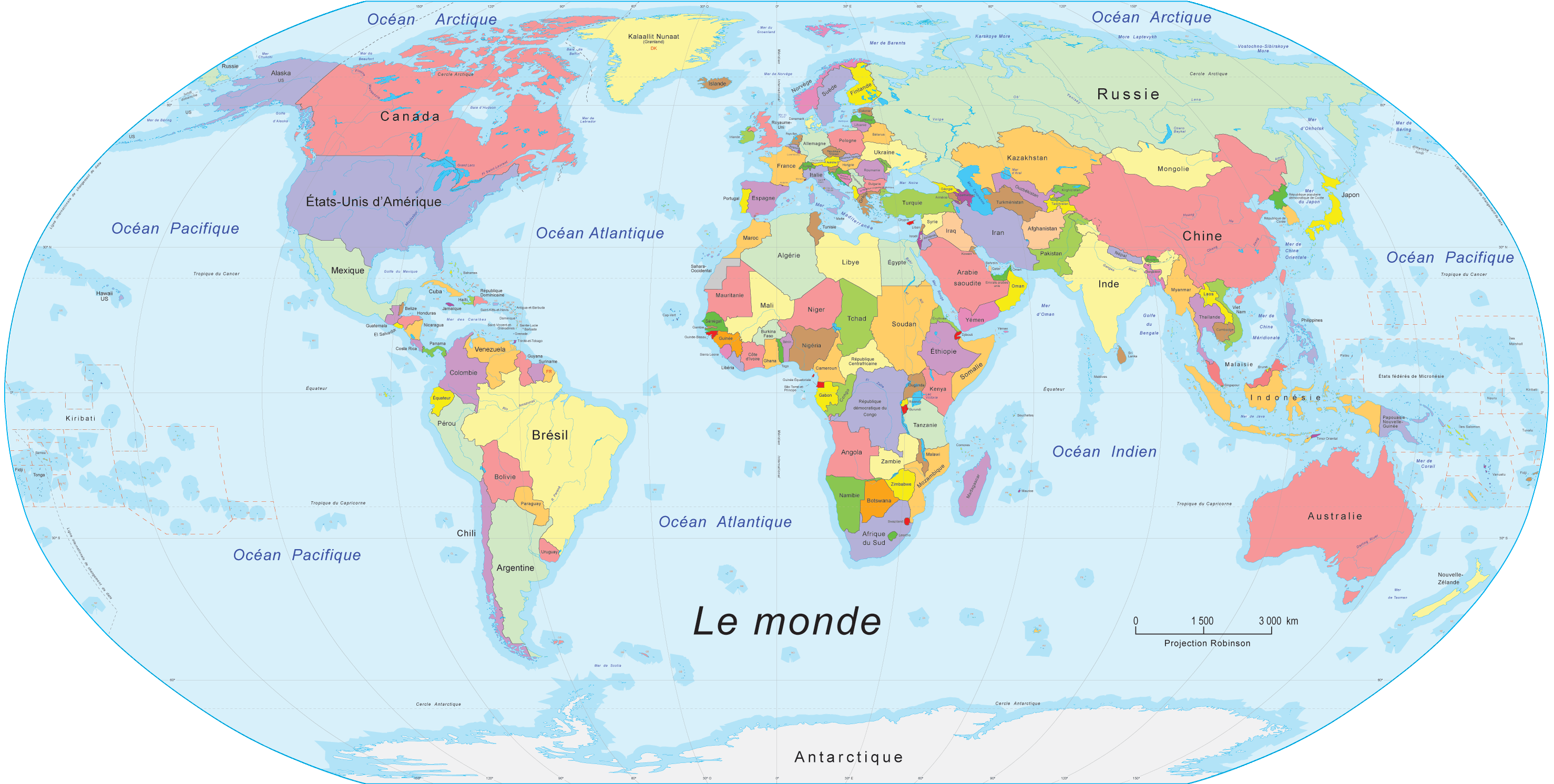 Dünya Çoğrafi Haritası