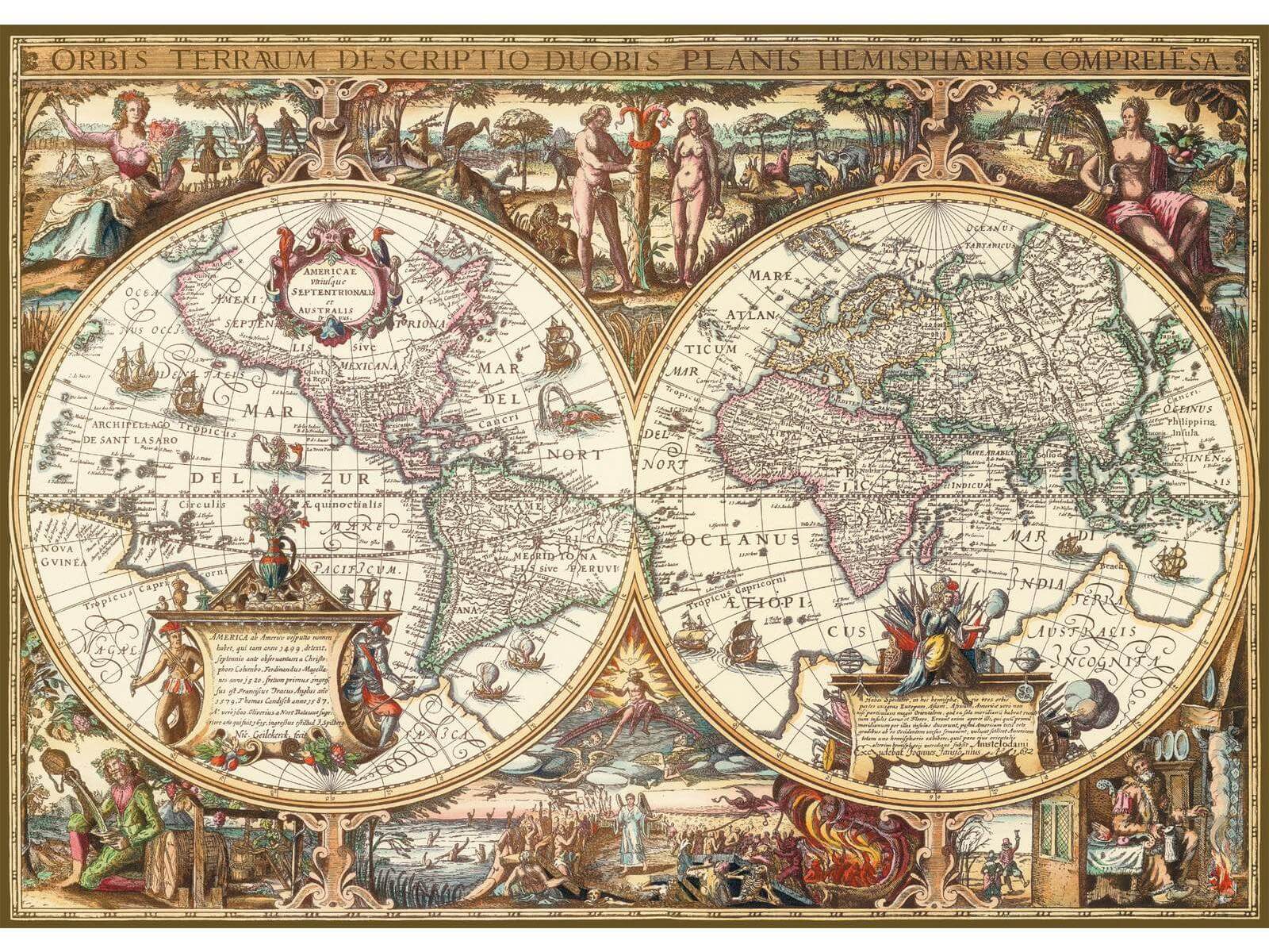 Dünya Haritası Antik