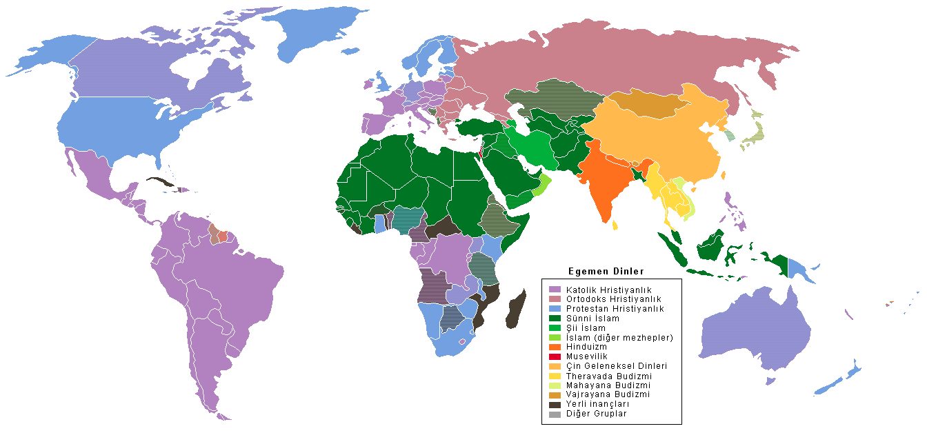 Dünya Haritası Bölgeler