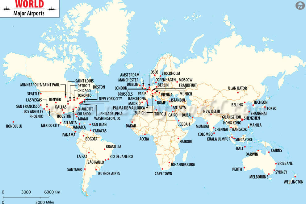 Dünya Havaalanı Haritası