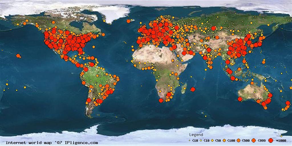 Dünya İnternet Kullanım Haritası