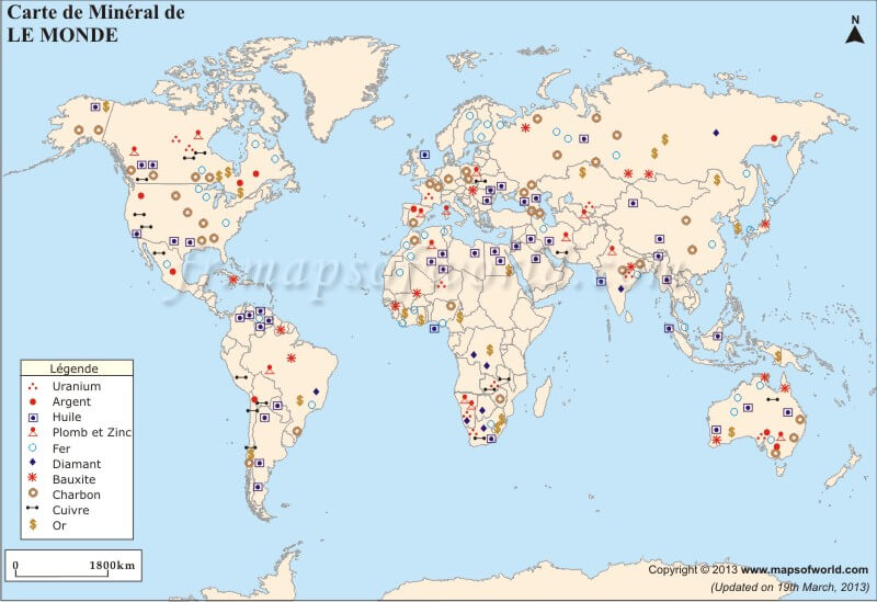 Dünya Mineral Haritası