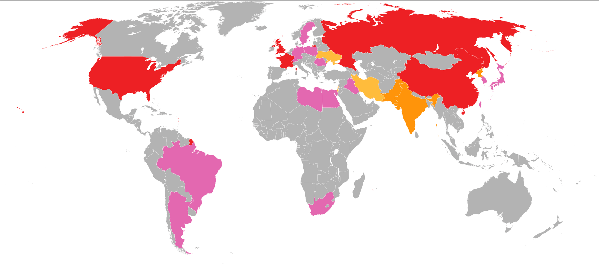 Dünya Nükleer Harita