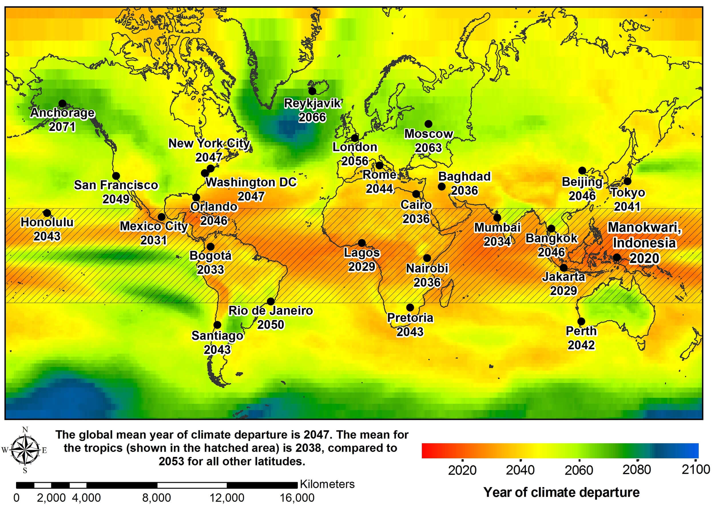 Dünya Sıcaklık Bölgeleri Haritası