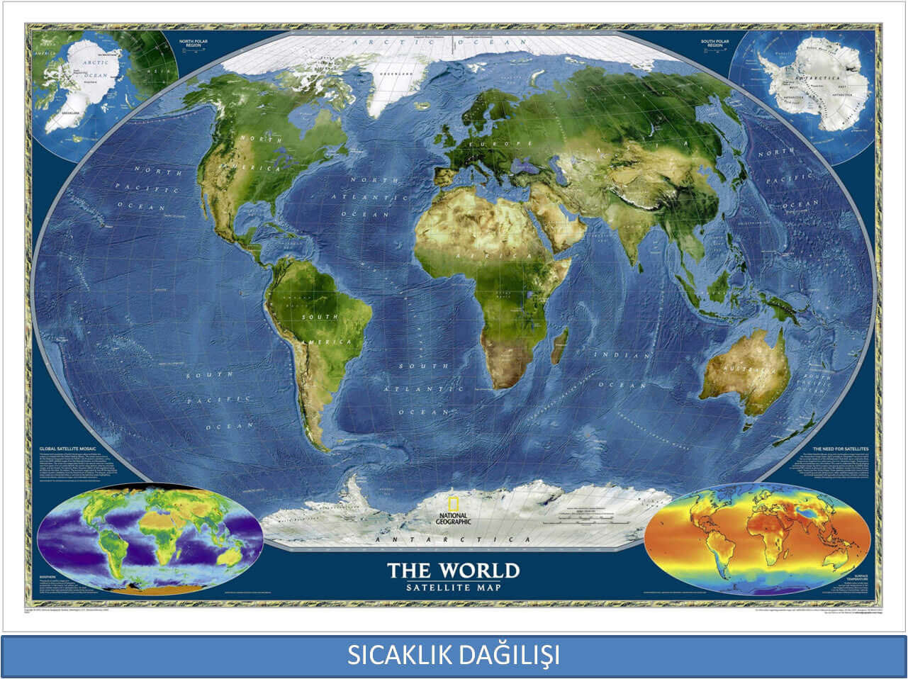 Dünya Sıcaklık Dağılım Harita