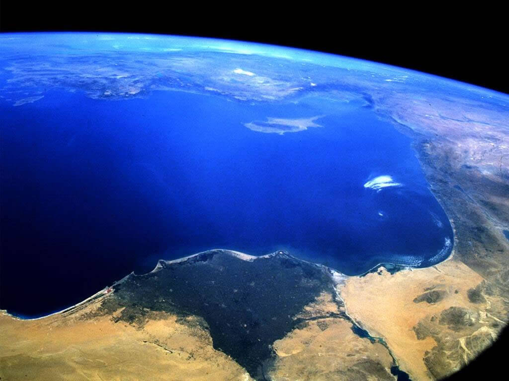 Dünya Uzaydan Görüntü Mısır Kıbrıs