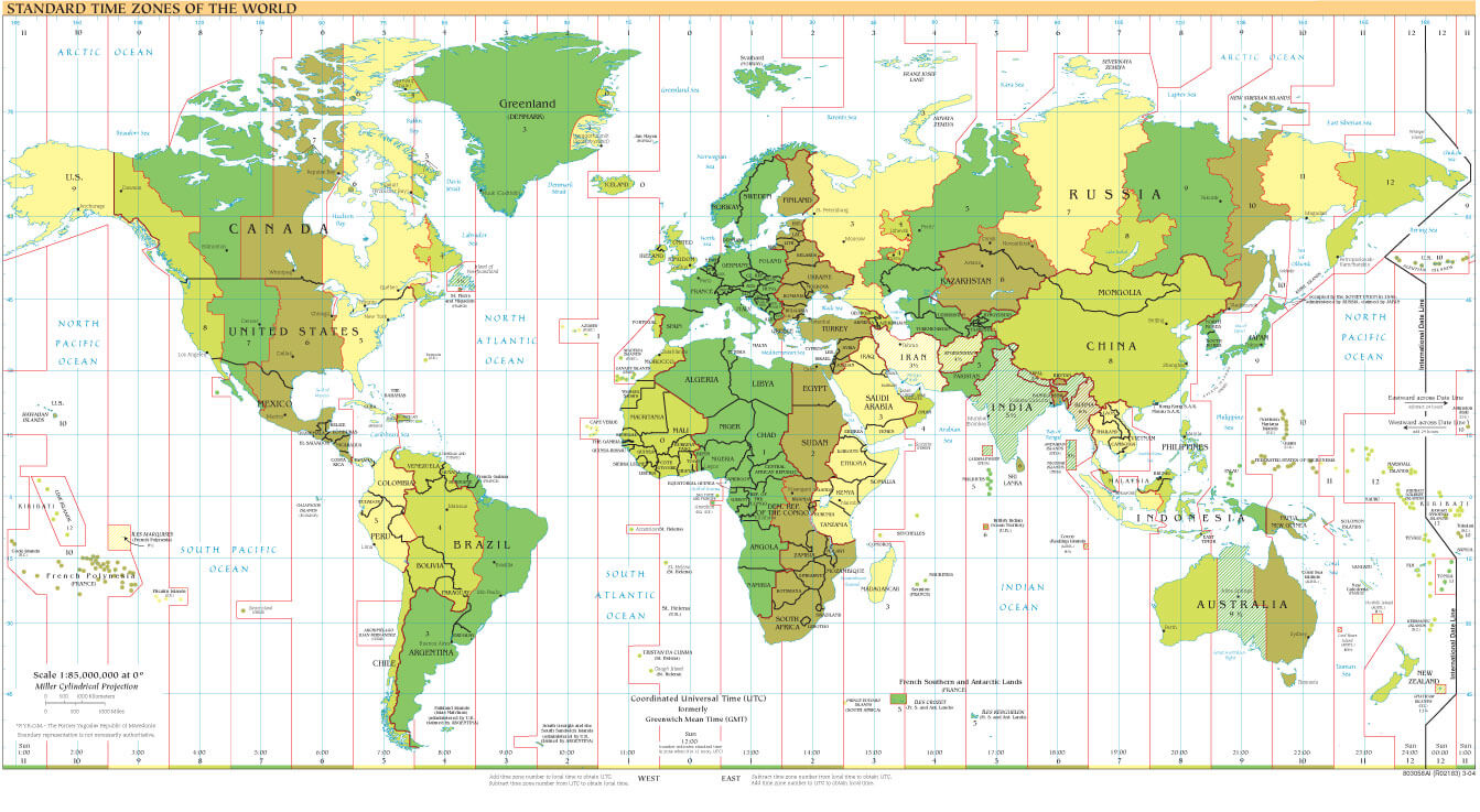 Dünya Zaman Dilimi Harita