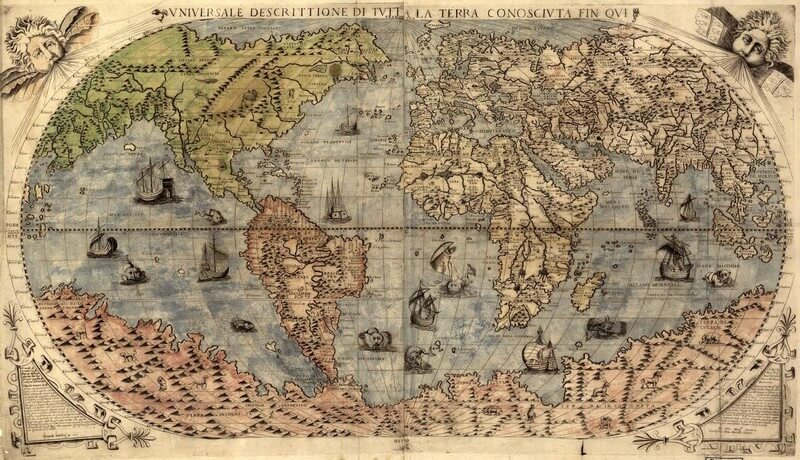 Eski Zaman Dünya Harita