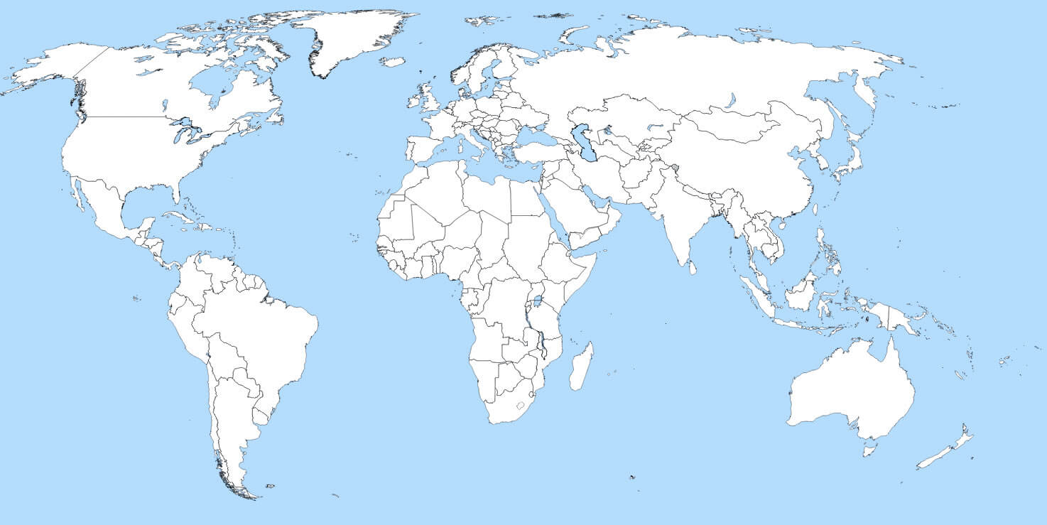 İçeriksiz Dünya Haritası