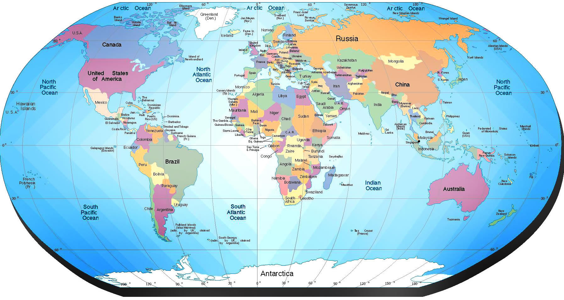 Dünya Politik Harita 2014