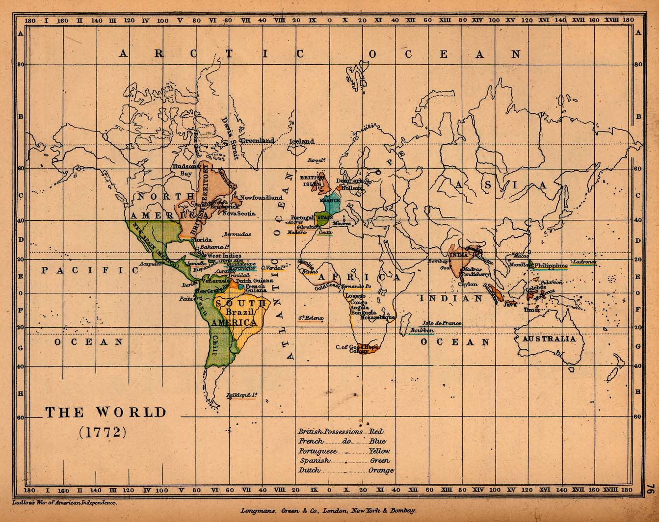Dünya Haritası 1772