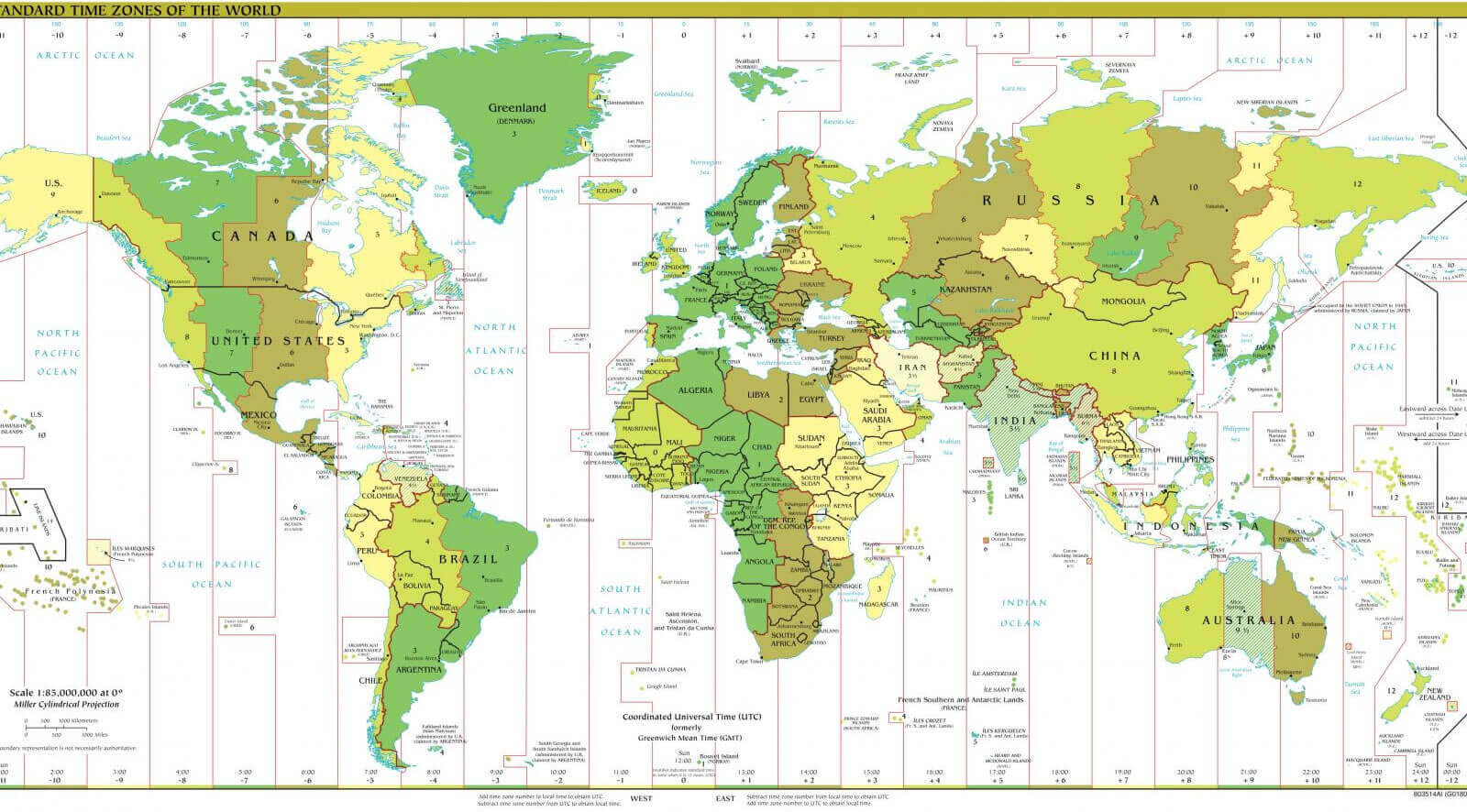 Afrika ve Dünya saat dilimleri duvar kağıtları