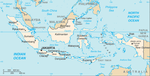 endonezya haritalari