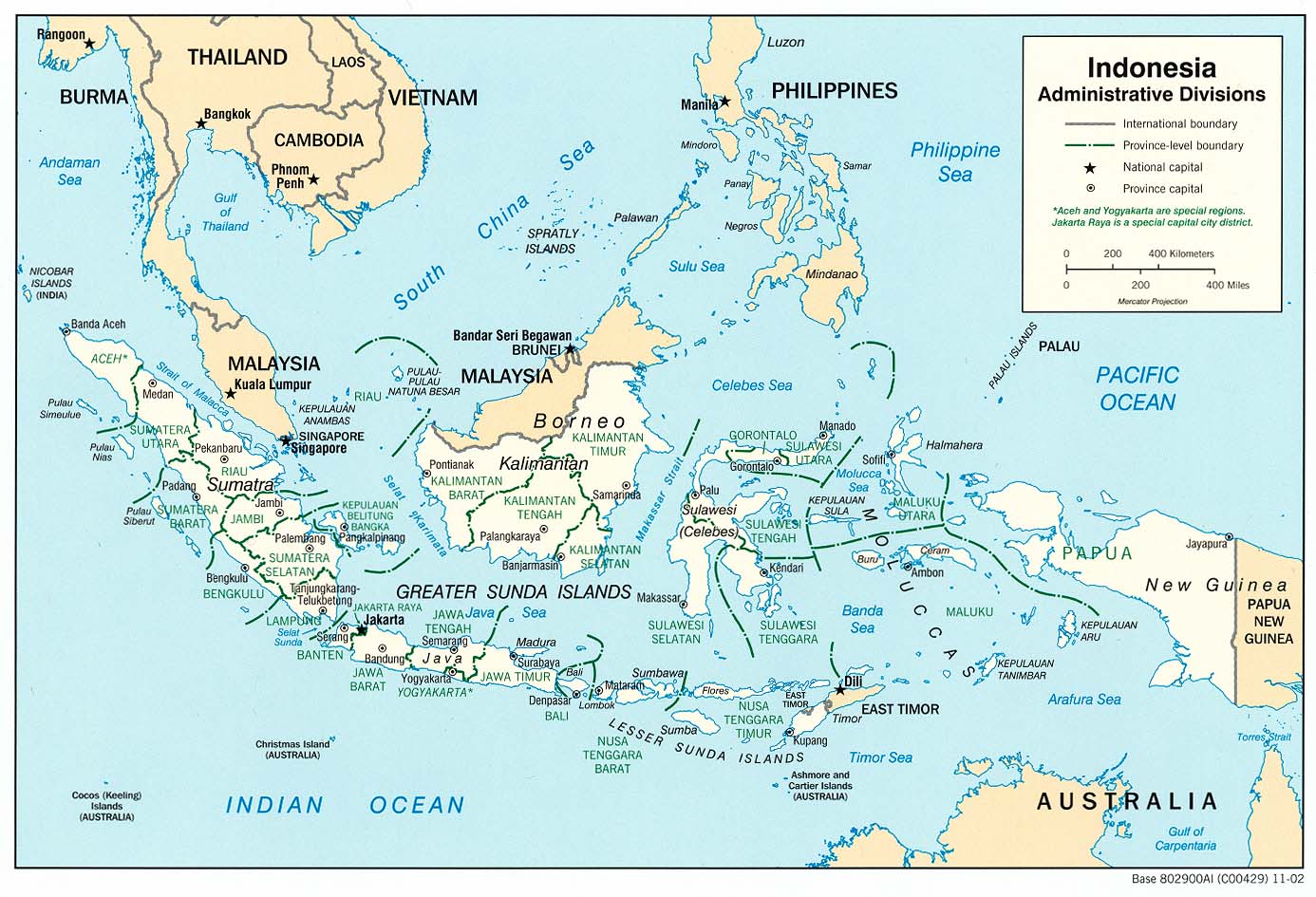 endonezya siyasi haritasi