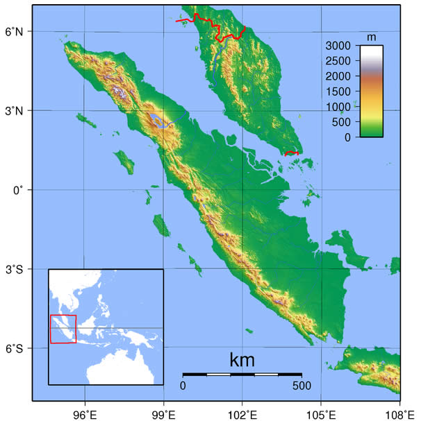 harita sumatra endonezya