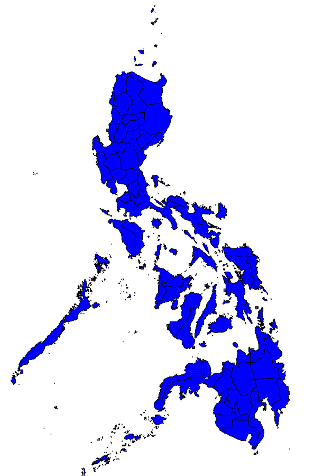 blank filipinler haritasi
