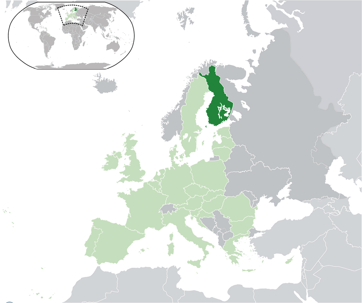 nerede finlandiya dunyada