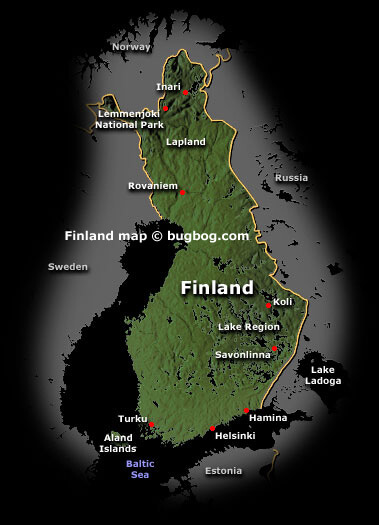 uydu finlandiya haritasi