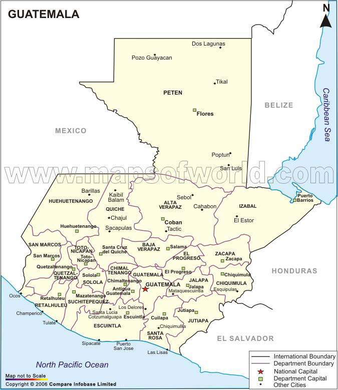 guatemala bolgeler haritasi