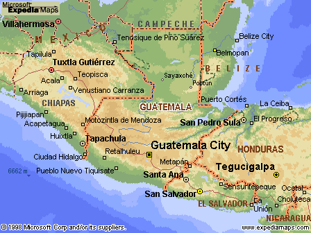guatemala haritalar