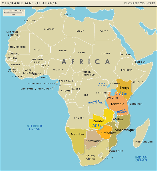 guney Afrika haritalari