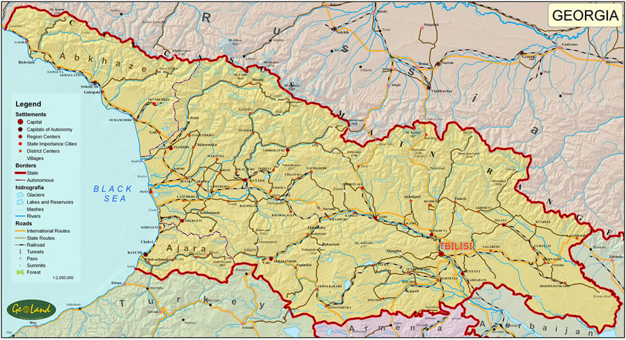 gurcistan haritasi
