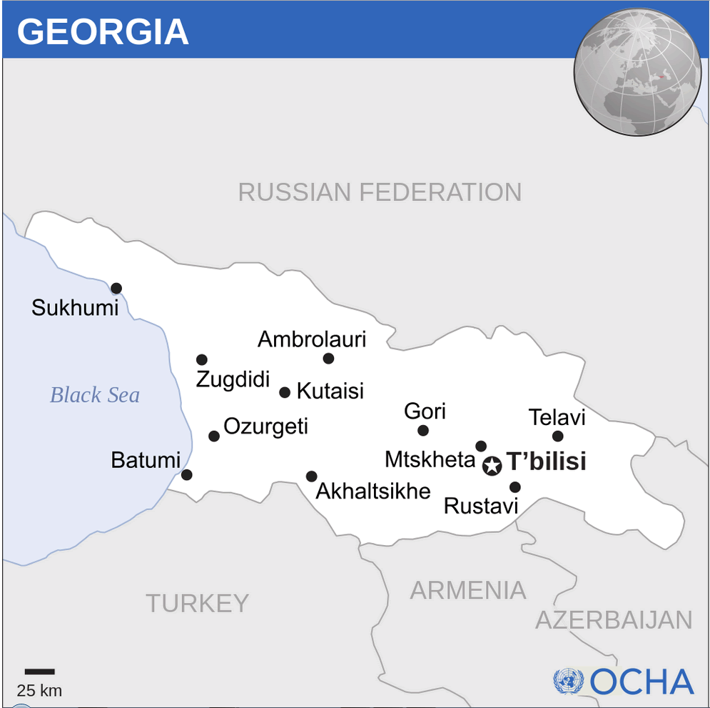 gurcistan yer haritasi