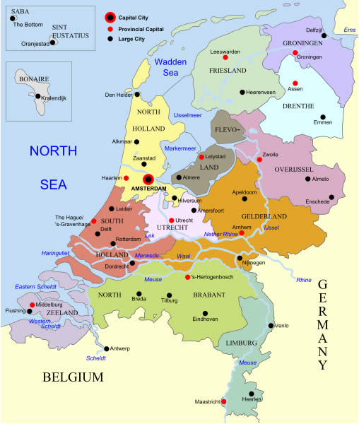 harita hollanda