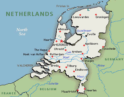 hollanda ulke haritasi