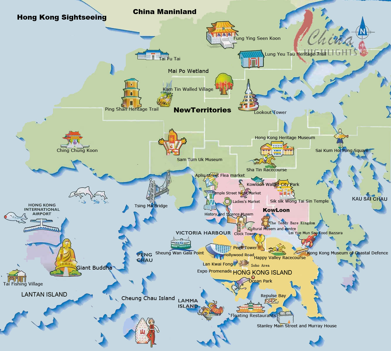 hong kong turist haritasi