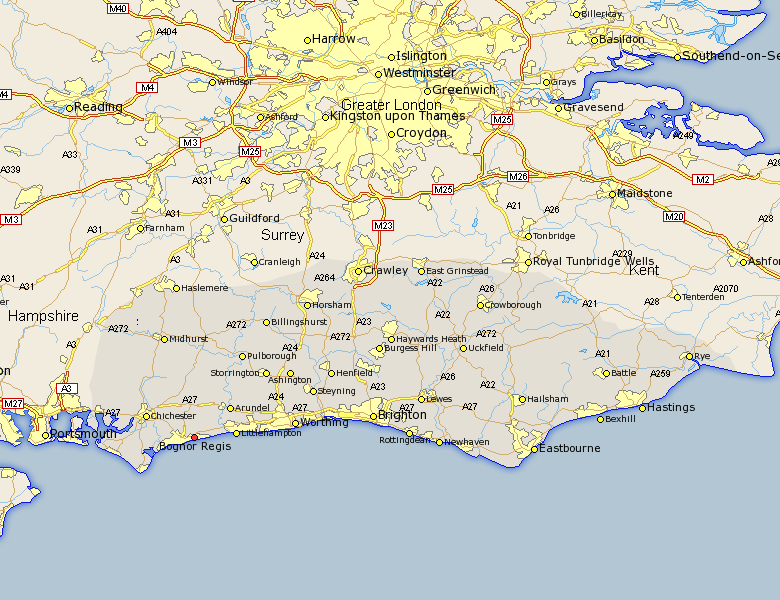 Bognor Regis haritasi