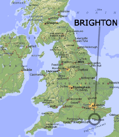 Brighton haritasi birlesik krallik