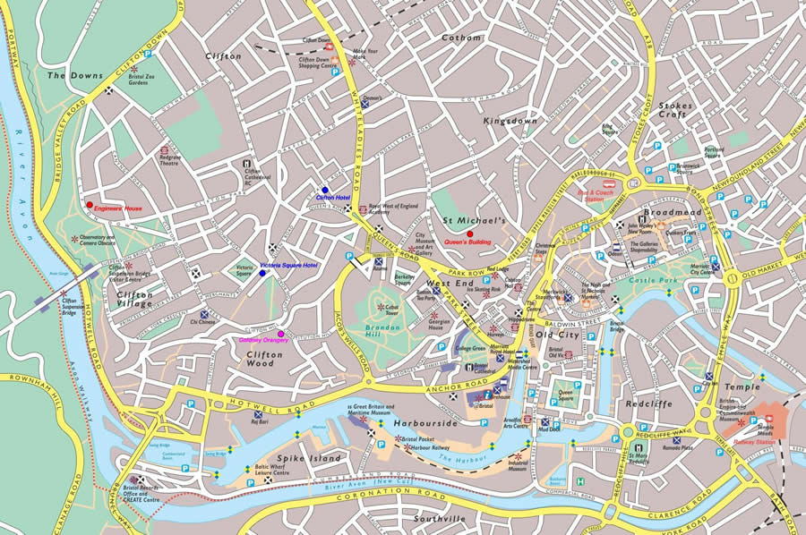 Bristol turist haritasi