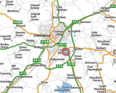 Chelmsford sehir haritasi
