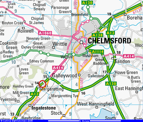 Chelmsford haritasi