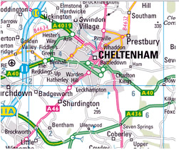 cheltenham haritasi