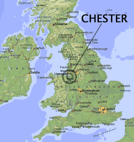 Chester UK haritasi