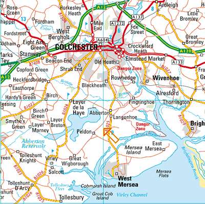 Colchester sehir haritasi