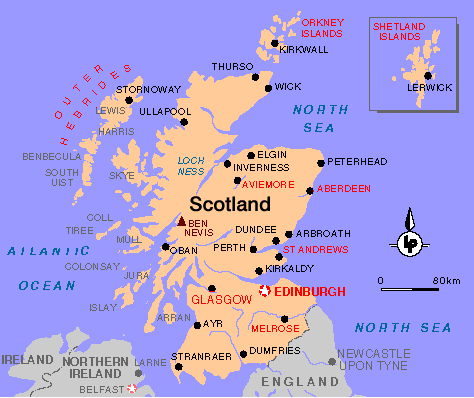 Dundee haritasi iskocya