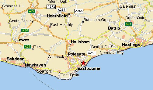 eastbourne haritasi