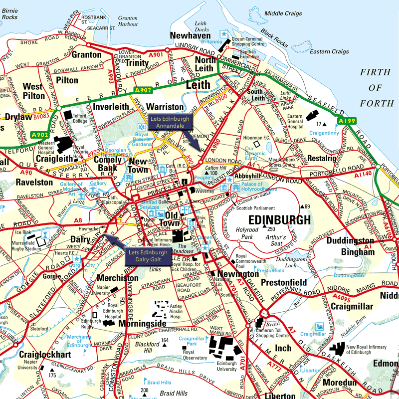 Edinburgh haritasi