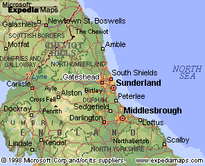 Gateshead haritasi