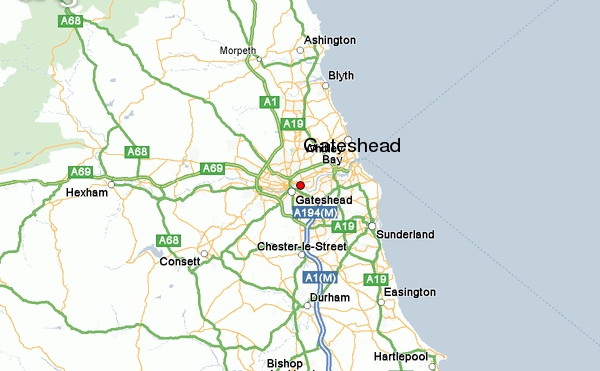 Gateshead haritasi
