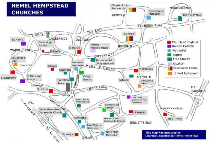 Hemel Hempstead haritasi