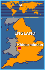 Kidderminster haritasi birlesik krallik