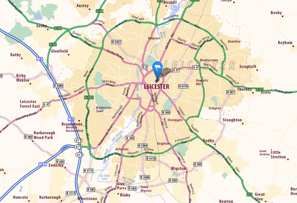 Leicester haritasi