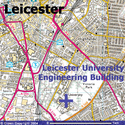Leicester üniversite haritasi
