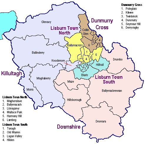 Lisburn vilayet haritasi