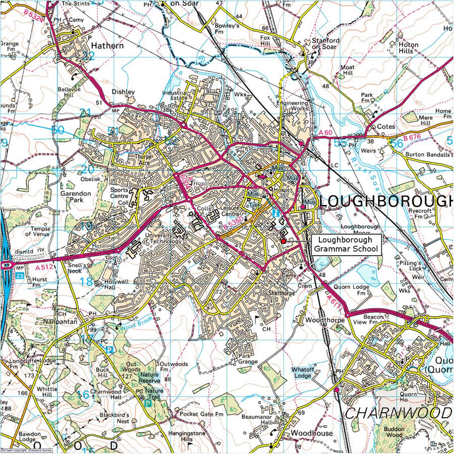 Loughborough haritasi